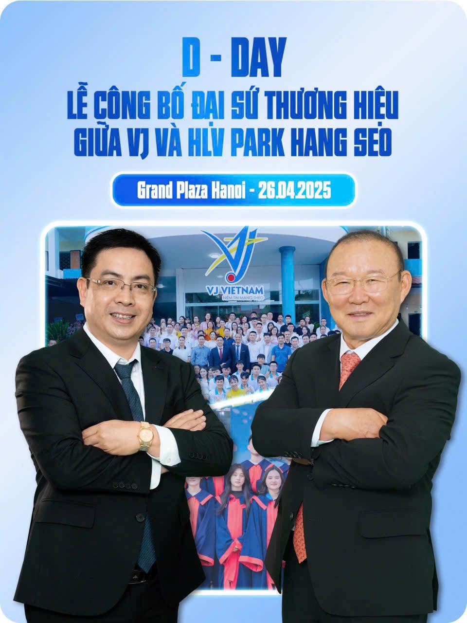 Lễ công bố Đại sứ thương hiệu VJ & HLV Park Hang Seo
